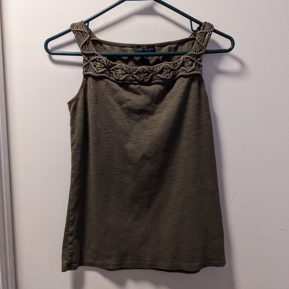 Ralph Lauren Olive Green Tank Top